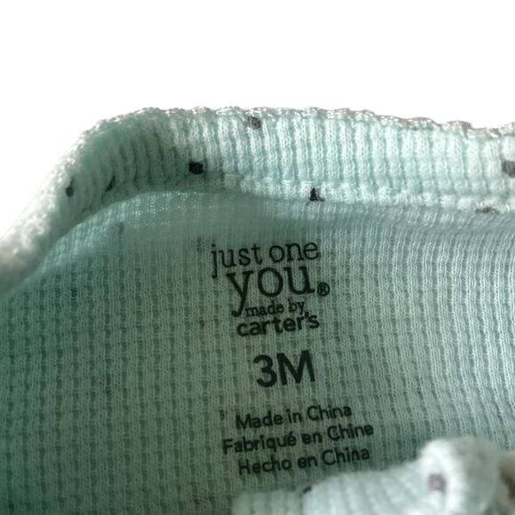 NWOT Carter’s Waffle Knit Panda Footie - Picture 3 of 5